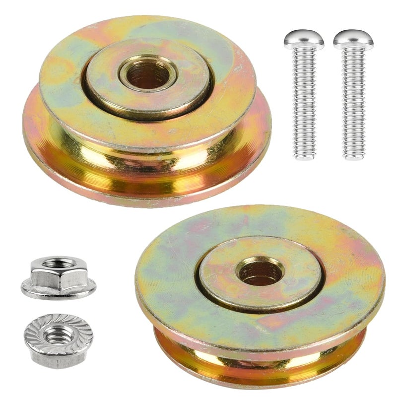 BANLIN 2 PCS Cut-Off Flange Track Bearing Kit for Tapco Pro & Max Siding Brake, 12334 Rollers, 12364 Screws, 10094 Lock Nuts, Alloy Steel Durable Repair Parts - Image 1
